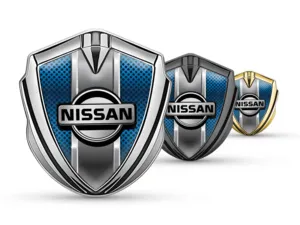 Nissan Abovedado Emblema Insignia Imagen de Carrera Brillante